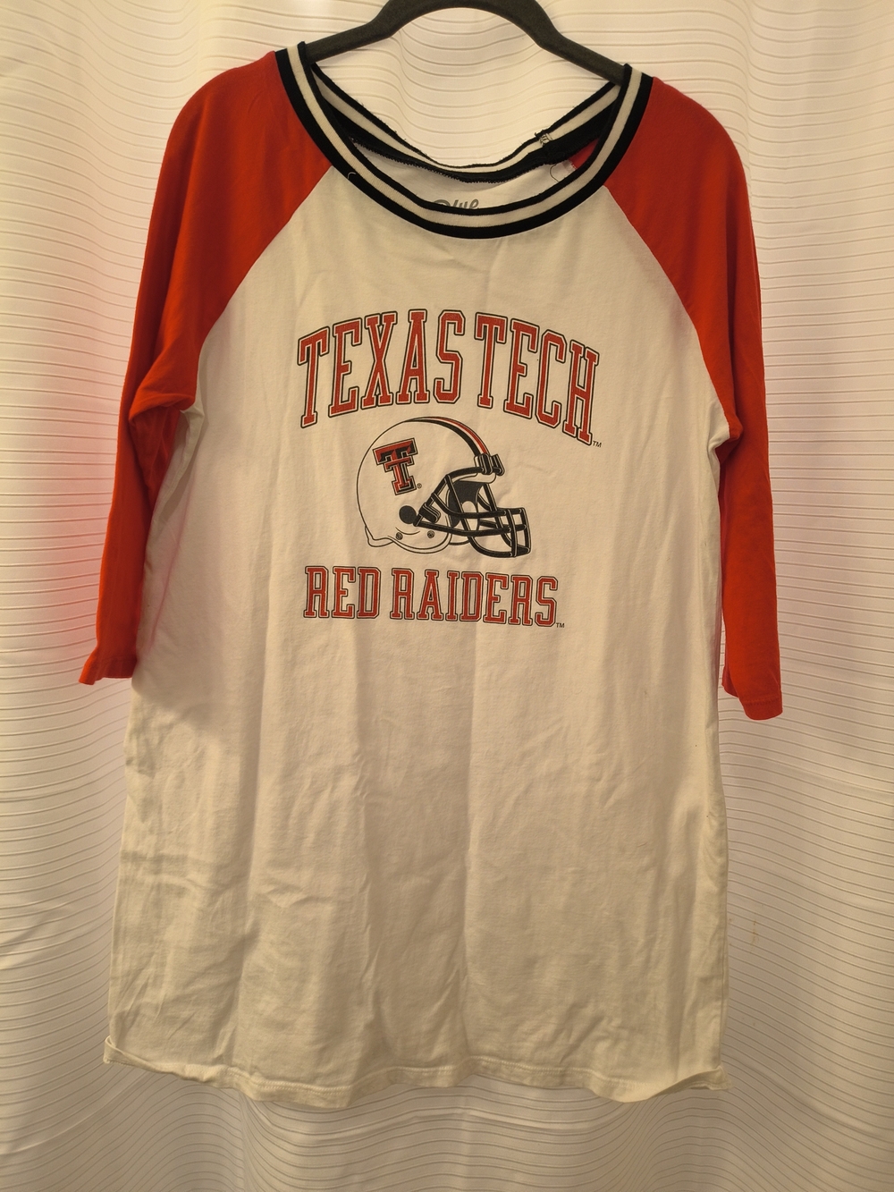 Blue 84 White Tee with Black Trim